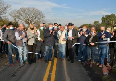 Jaldo dejó inaugurado el nuevo puente sobre la ruta provincial 323