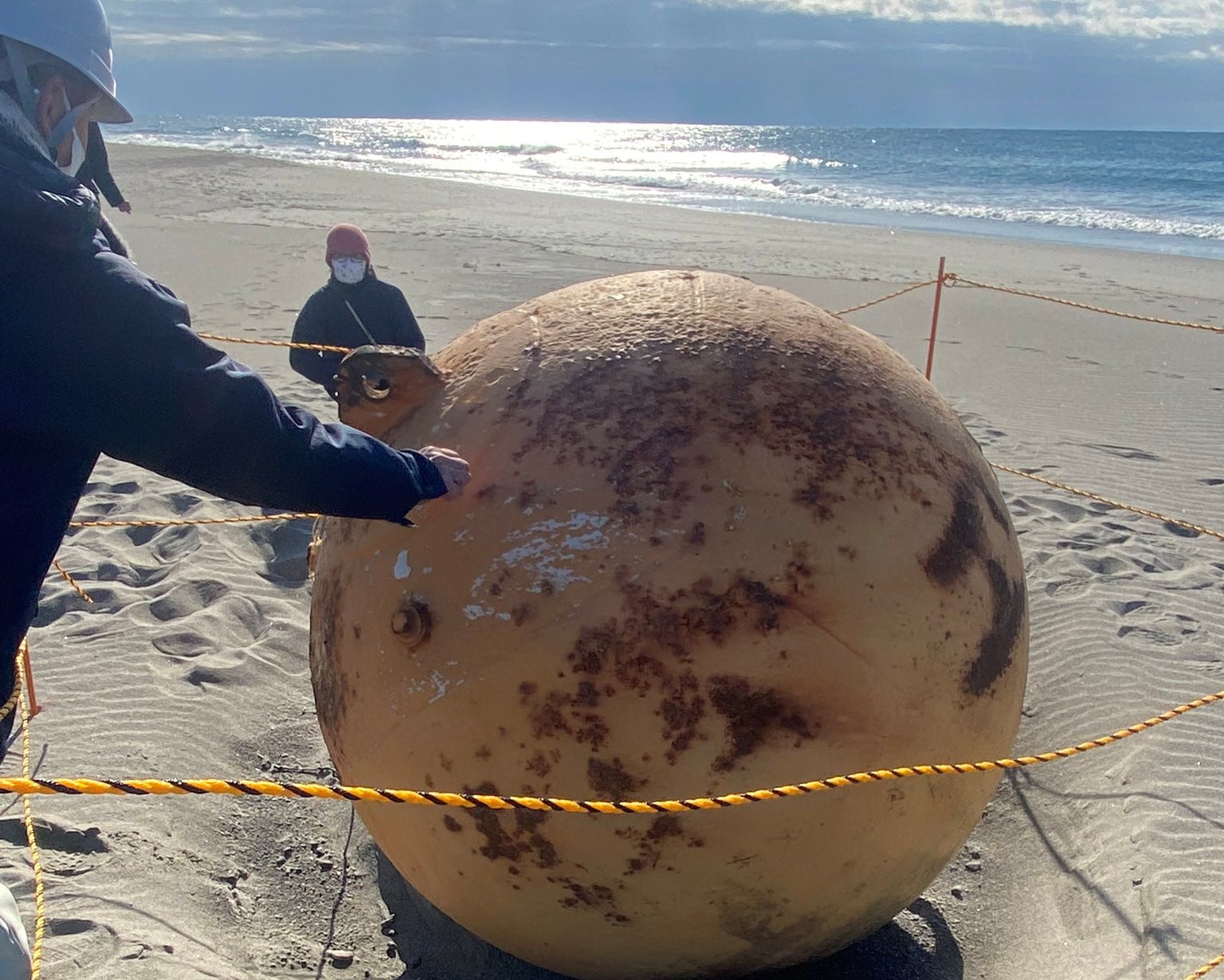 Revelaron detalles de la misteriosa bola gigante que apareció en una playa  de Japón - Tucuman24