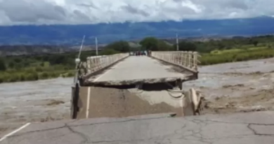 Video: por la crecida, del río, se derrumbó parte del Puente de Quilmes