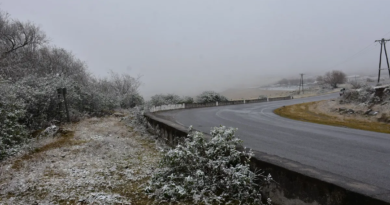 Tafí del Valle: la nieve transformó el paisaje en una postal
