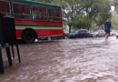 Calles anegadas e inundaciones por la tormenta en capital