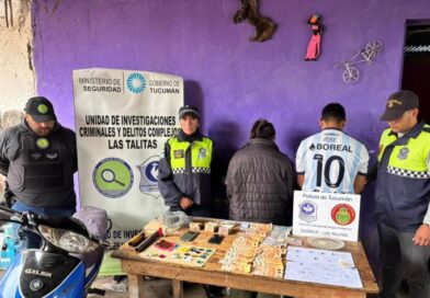 Allanamiento: recuperan elementos robados de una peluquería y secuestran sustancias estupefacientes