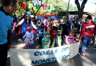 Más de 800 niños participaron del desfile de cierre de la Semana de los Jardines de Infantes