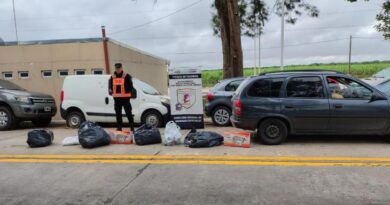 Operativo Lapacho: Incautan 30 kilos de hojas de coca y mercadería ilegal