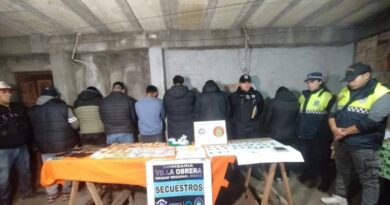 Narcomenudeo en Tafí Viejo: secuestra cocaína y aprehende a una pareja