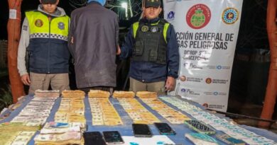 Encuentran un kiosco de drogas en el domicilio de un hombre con arresto domiciliario